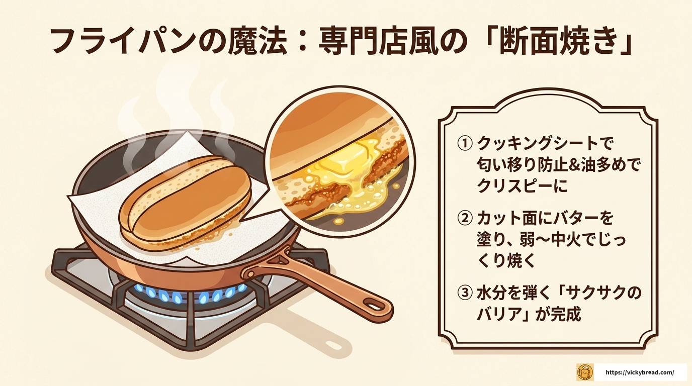 ホットドッグのパンを焼く技術で驚くほど美味しく仕上げる方法