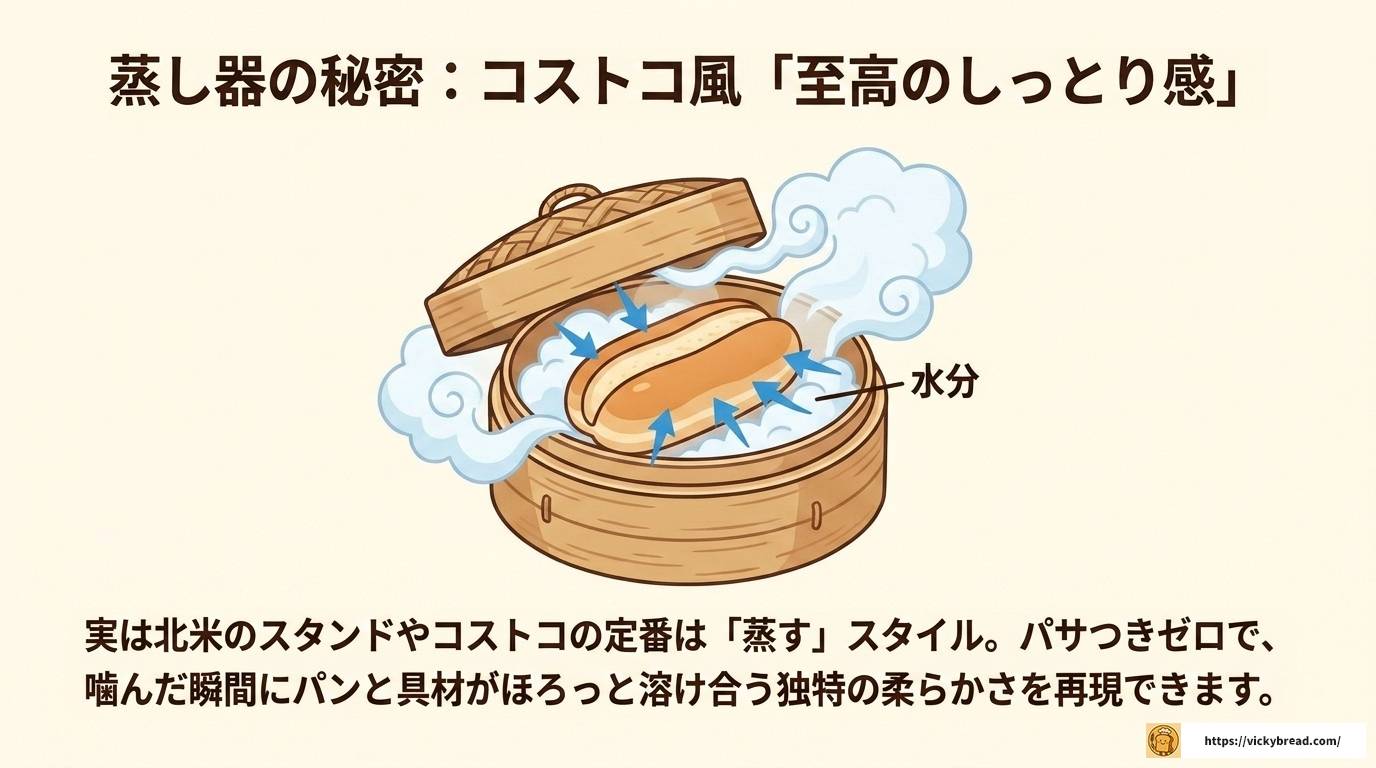 ホットドッグのパンを焼く技術で驚くほど美味しく仕上げる方法