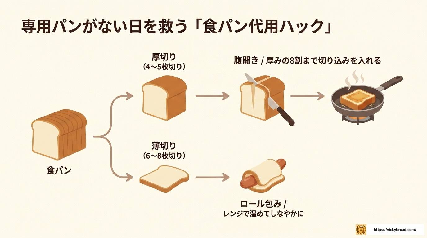 ホットドッグのパンを焼く技術で驚くほど美味しく仕上げる方法