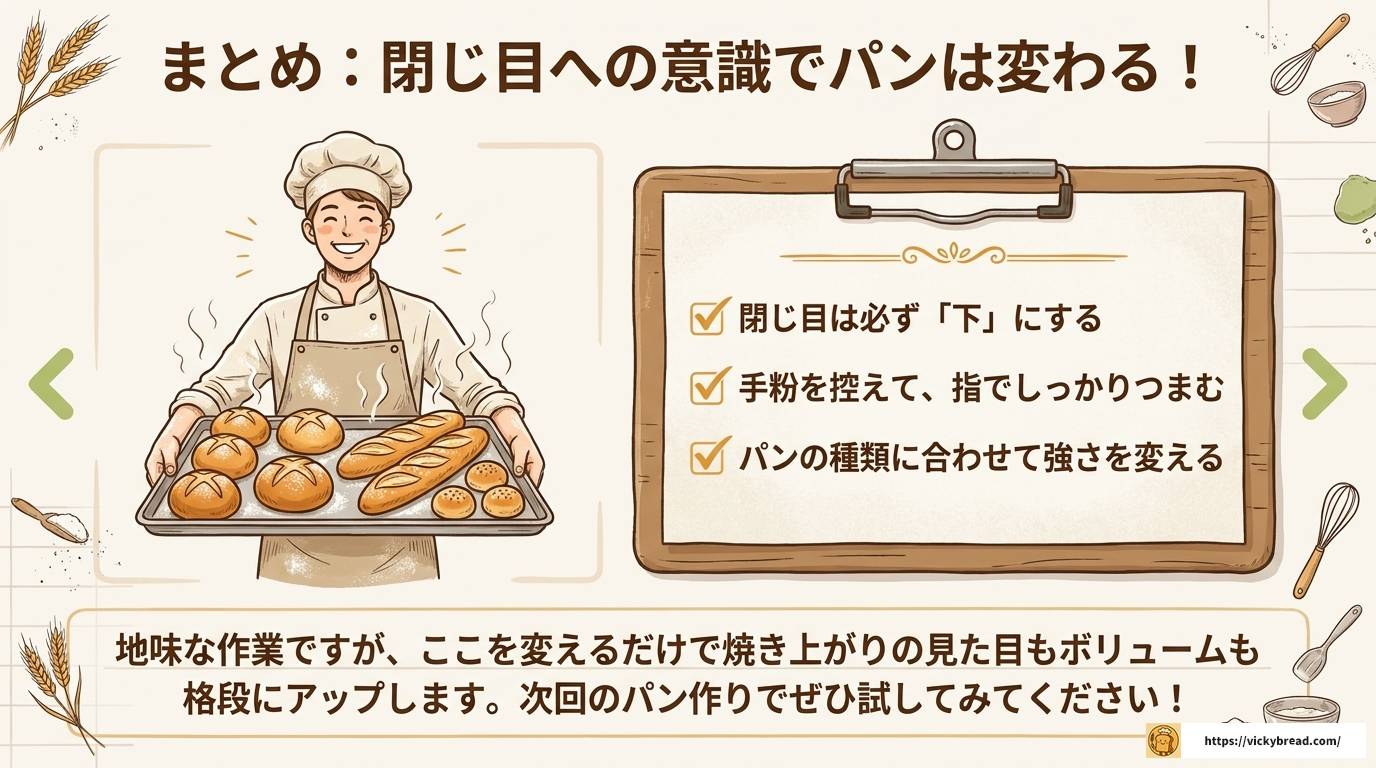 パンの閉じ目のコツを徹底解説！失敗しないための成形テクニック