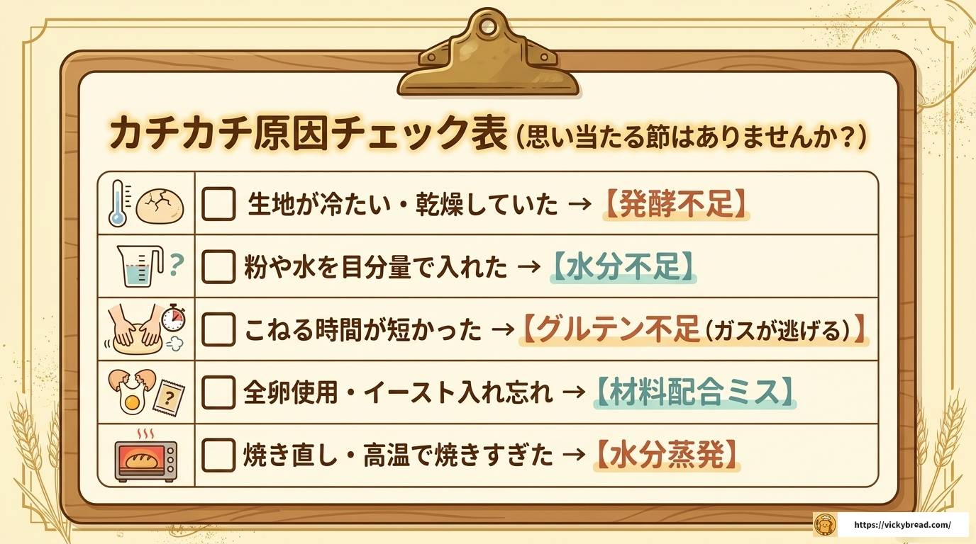 パン作りに失敗してカチカチに?原因と対処法・リメイクレシピ集