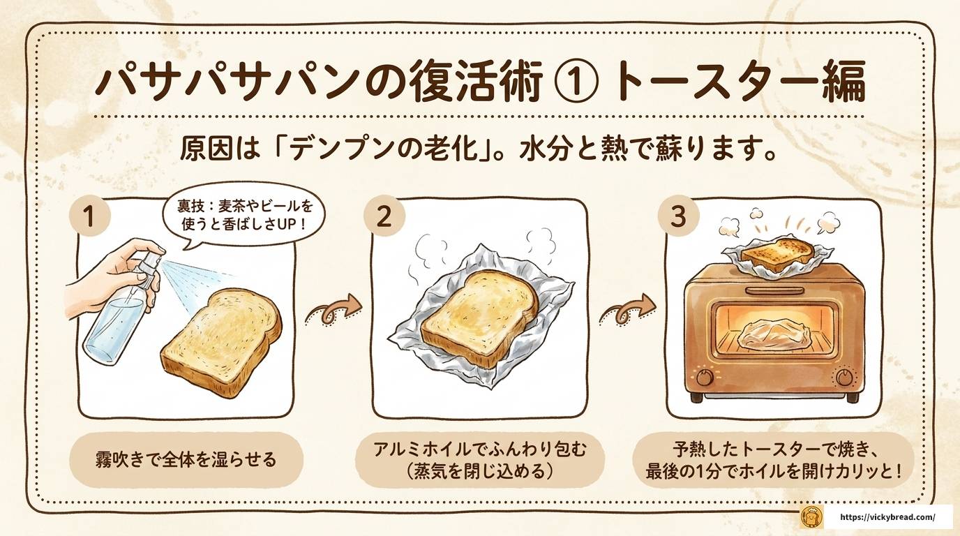 パン焼く前の霧吹きの効果とは?膨らみ・食感アップの秘訣を解説