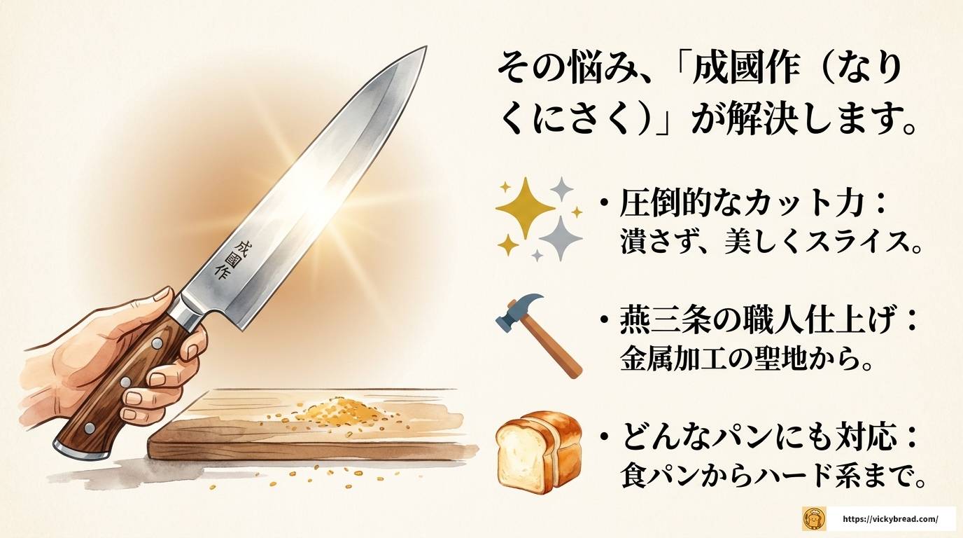 成國作パン切りナイフとは?切れ味の秘密と入手方法を徹底解説