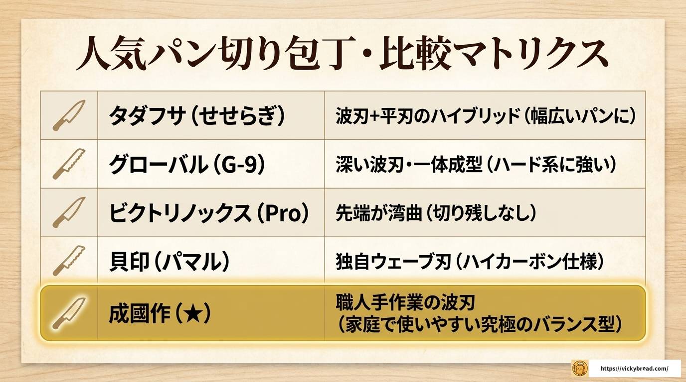 成國作パン切りナイフとは?切れ味の秘密と入手方法を徹底解説